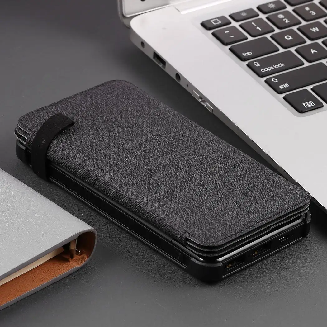 Складная солнечная панель Dual USB мобильный Банк питания свет + sos помощь зарядное