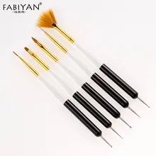 Подводка для удаления алмазного цветка, сделай сам, дизайн кисти для ногтей, плоский вентилятор для рисования, 2 способа маникюра, УФ Гель-лак, инструменты 5 шт