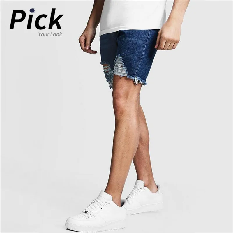 

PickyourLook Spring Hole Men's Jeans Modis Denim Fashion Jeans Men Blue Clothes Pants Jeans For Men Pants Size S-XXXL D20