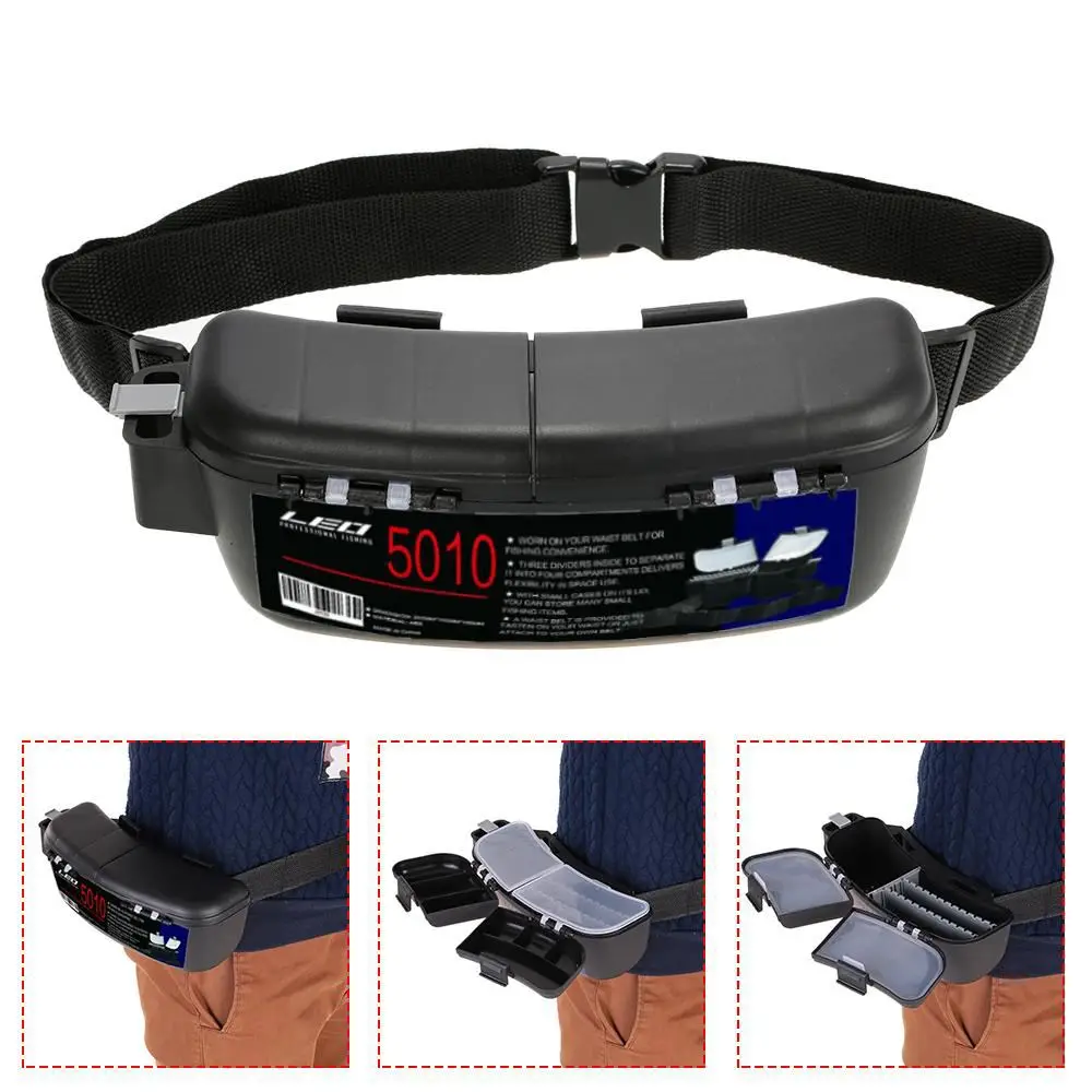 

Multifunctional Fishing Box Portable Fishing Bait Tackle Box Storage Box Waist Carrier Lure Reel Holder Container