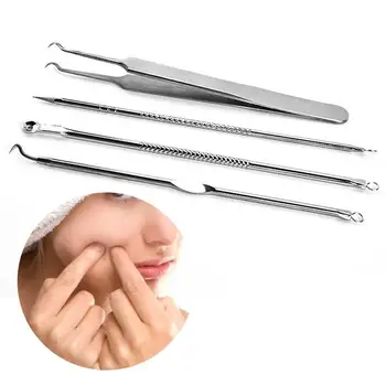

Beauty Skin Care Acne Needle Set of 4 Stainless Steel Acne Needle Set Acne Acne Clip