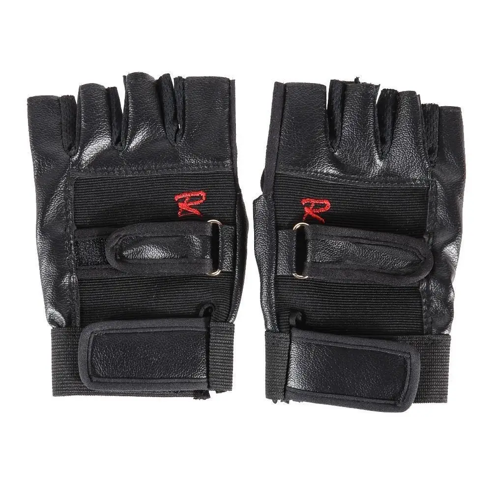 1 pair High Strength Weight Lifting Gym Glove Exercise Sport Fitness Sports riding Weight Lifting Leather Gloves