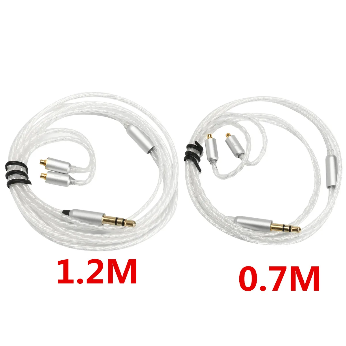 

Replacement Earphone Cable Silver Plate 3.5mm Cable for Earphone SE846 SE535 SE425 SE315 SE215 UE900 0.7M 1.2M