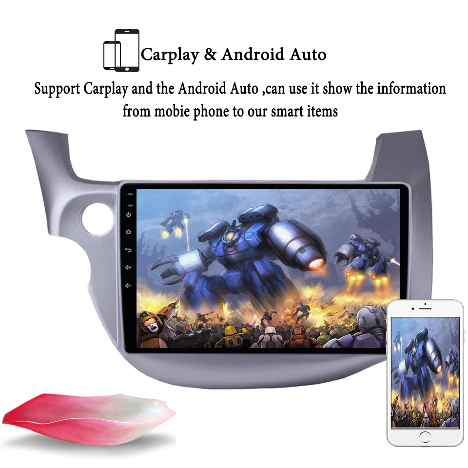 Cheap 4+64GB Android 9.1 Car DVD Player GPS Navigation Multimedia For Honda Fit Jazz Radio 2008 2009 2010 2011 2012 2013 DSP Audio 4