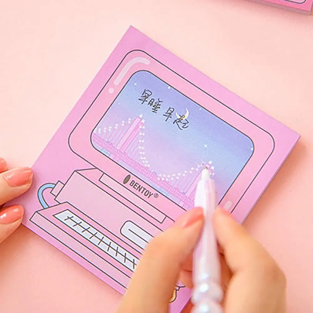 

Memo Pad Notes Sticky Notepad Bookmark Computer Design Girls Gift Stationery