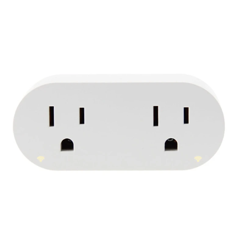 

Double-Control Us Smart Wifi Plug Timer Socket Home Automation With Alexa Echo Control App For Iphone Android Smart Home(US Pl