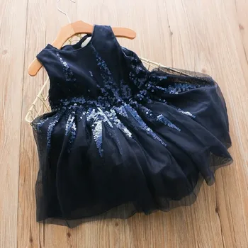 

sequined dress for girl clothes summer kids dresses for girl's party wedding birthday children clothing school