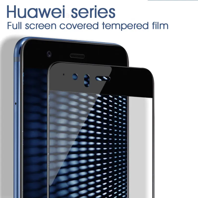 Полное покрытие из закаленного стекла для huawei P8 P9 P10 Lite Plus Защита экрана для huawei mate 8 9 10 Lite 10 Pro защитное стекло