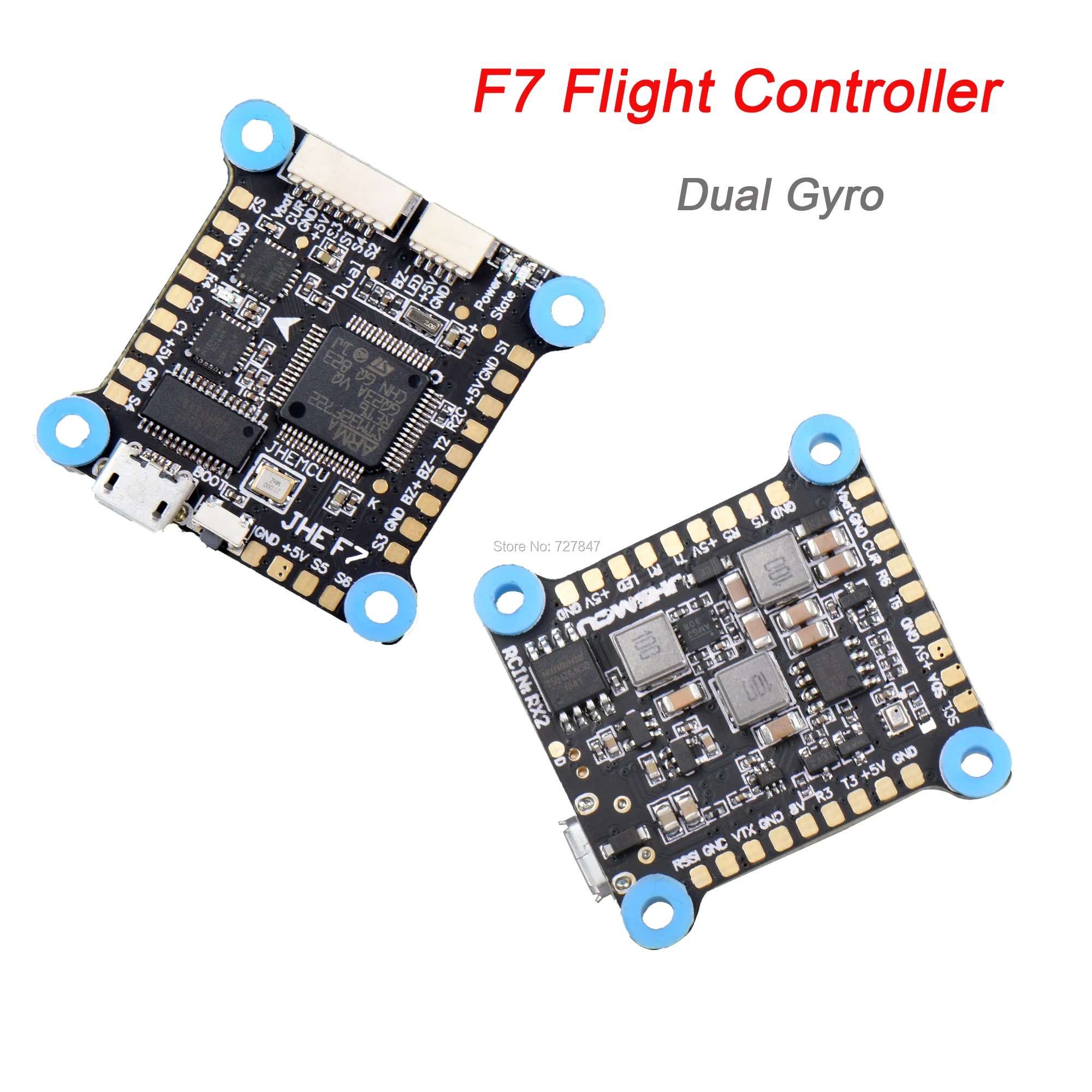 Контроллер полета F7 с двойным гироскопом AIO OSD 5V 8V BEC & Black Box 2 6S для