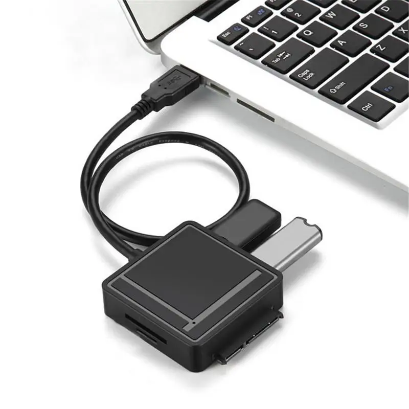 

HDD USB 3.1 to SATA Cable Adapter usb HUB Adapter Type-C for 2.5"/ 3.5" SSD USB C to SATA Adapter TF/SD Card Reader UK/EU Plug