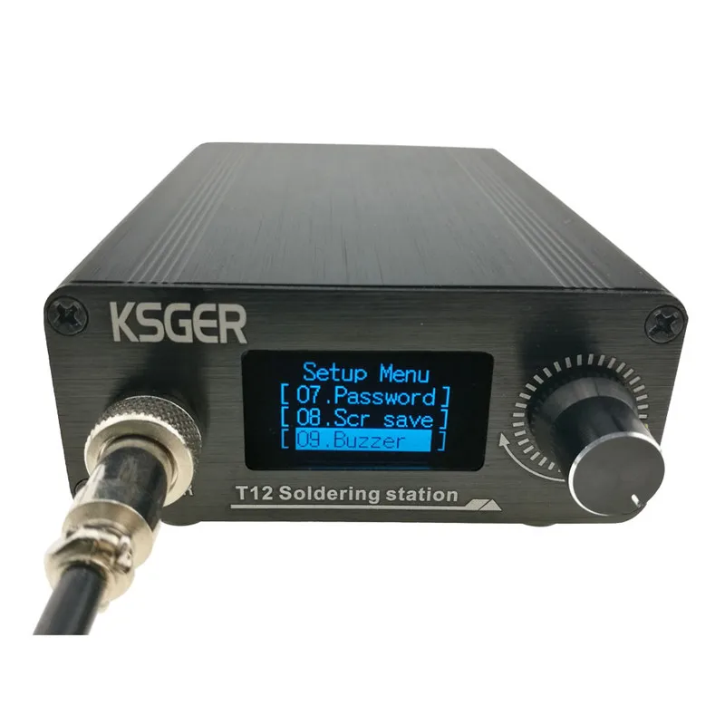 Контроллер температуры KSGER Mini V2.1S T12 900 M паяльная станция металлический чехол блок