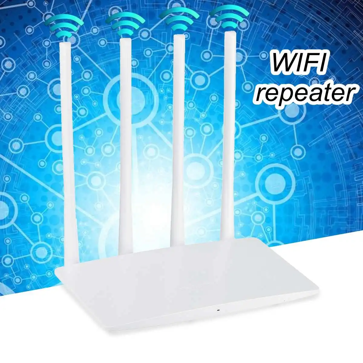 

300Mbps 2.4G mini Wireless WiFi Router with Smart 4 Antennas with strong signal heat dissipation