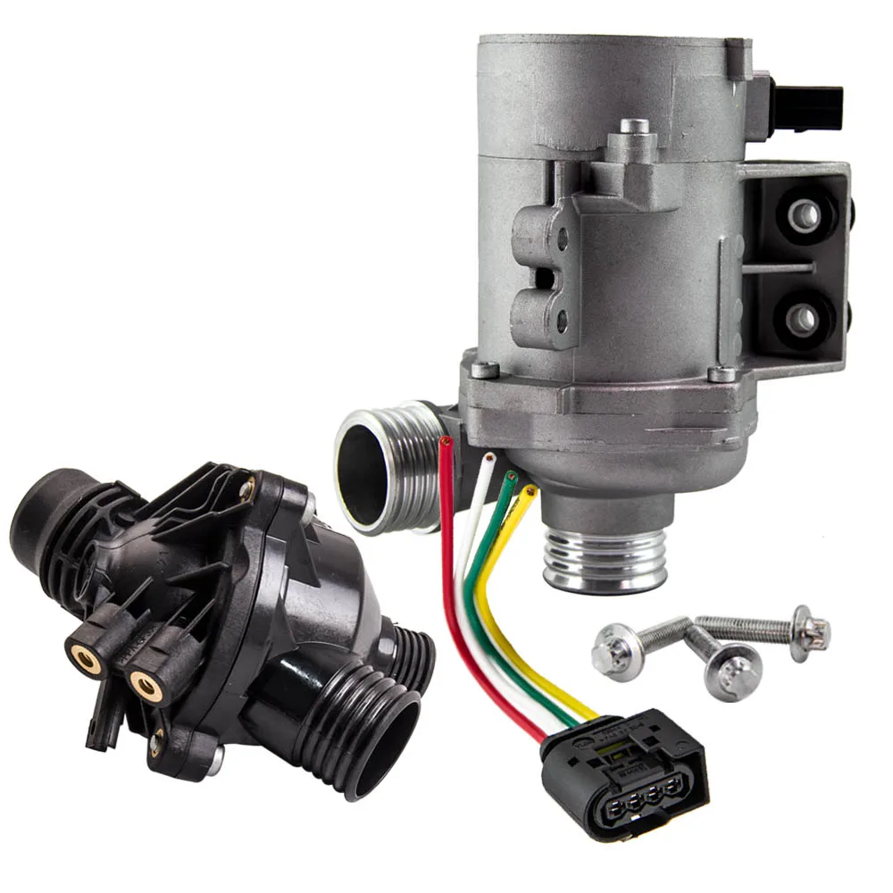 Electric Water Pump & Thermostat Fit BMW 328i 528i 530xi 525xi X3 X5 11510392553 for E60 E65 E90