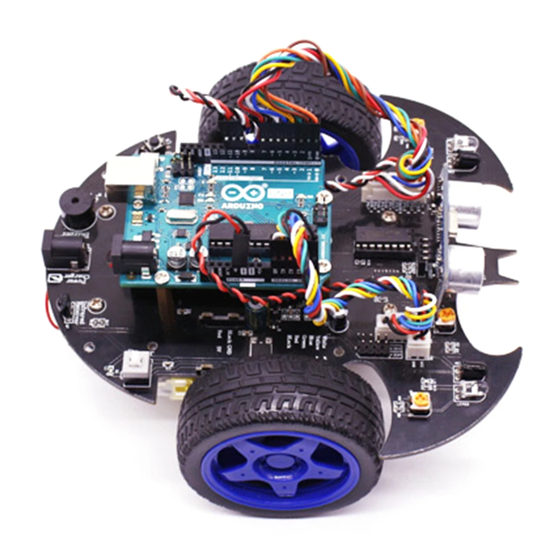 New Bat Smart Robot Car Starter Model Steam Kit With Tutorial Educational Electronic Stem Toy For Arduino Include R3 Mainboard