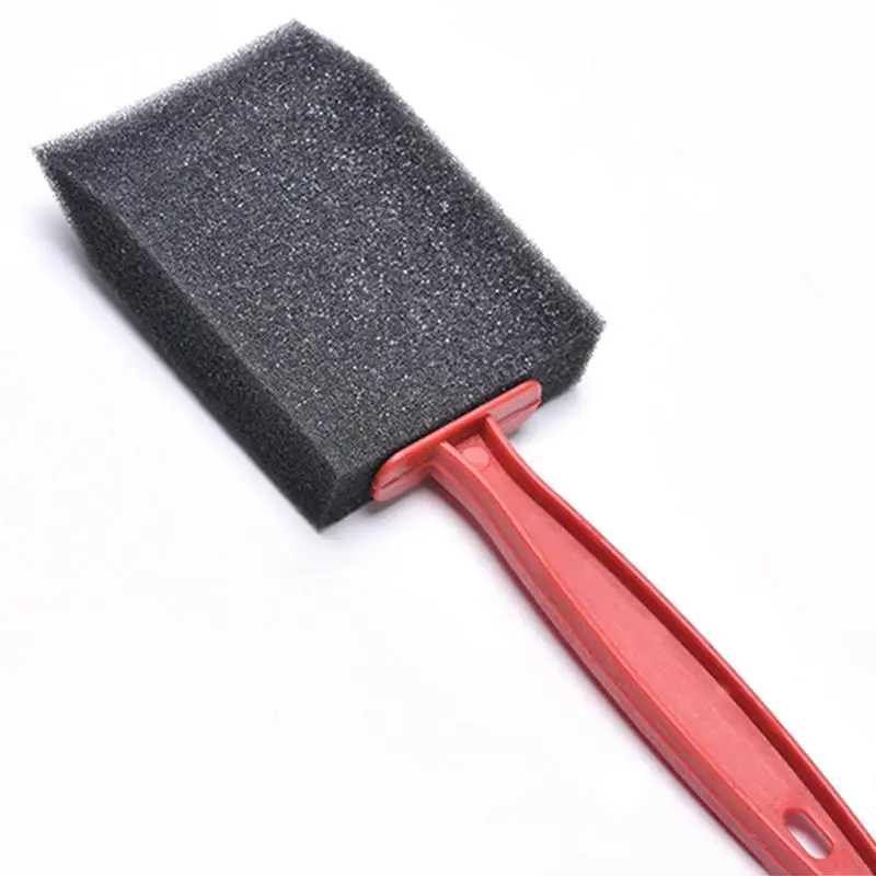 5pcs/set Black Painting Foam Brush Pen Sponge Plastic Handle Art Craft