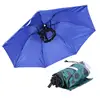 95CM Large Head Umbrella Anti-UV Anti-Rain Outdoor Travel Fishing Umbrella Hat Portable Three-Folding Umbrella Men Women ► Photo 2/6