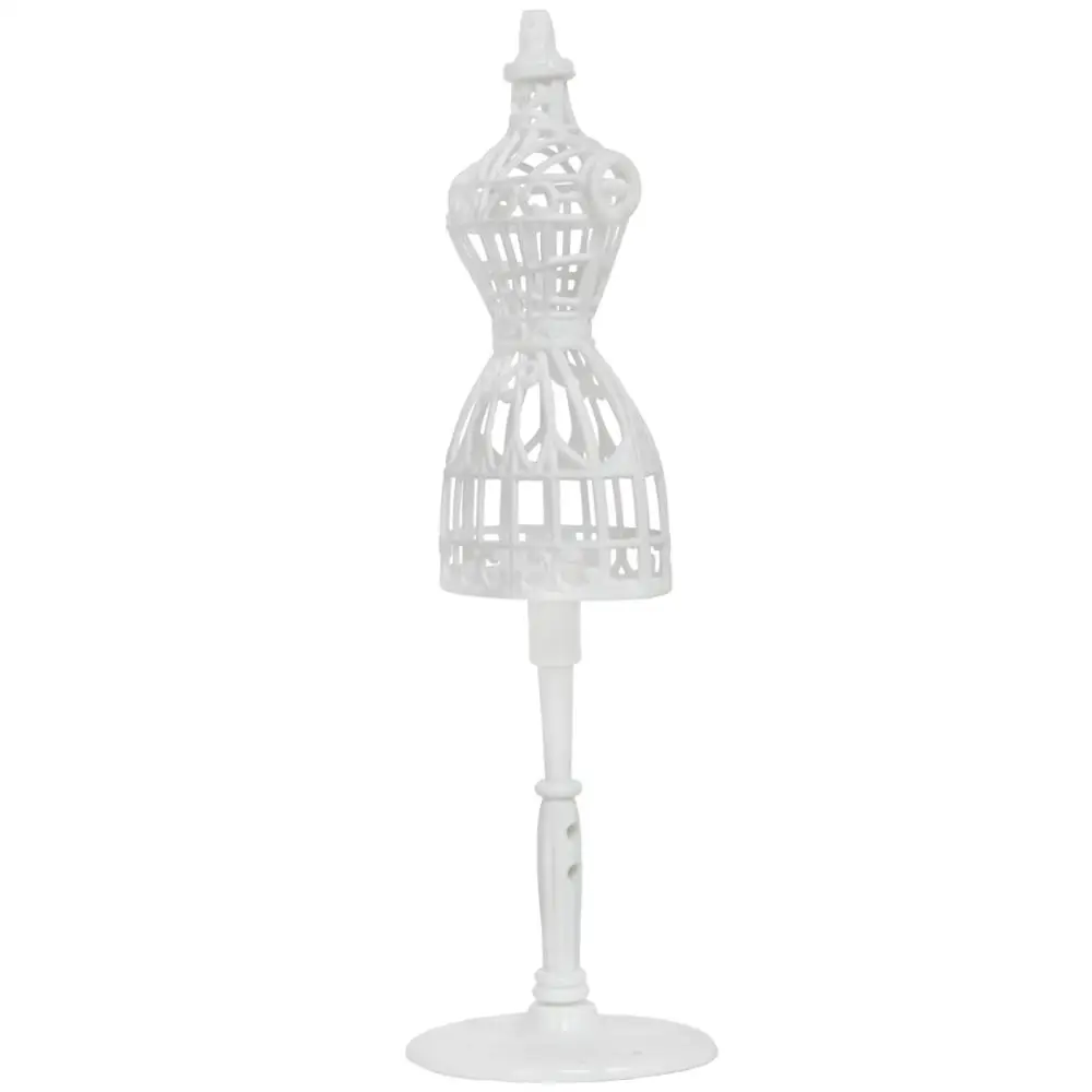 5PCS Doll Dress Form Cloth Gown Plastic Display Holder Mannequin Model Stand Telegraph