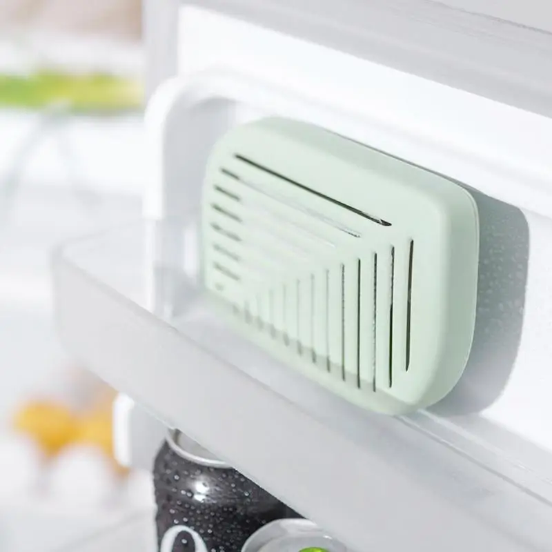 Форма зеленого листа, холодильник на холодильник, очиститель воздуха, угольный дезодорант, абсорбирующий освежитель, устраняет запахи, запах, 3 цвета