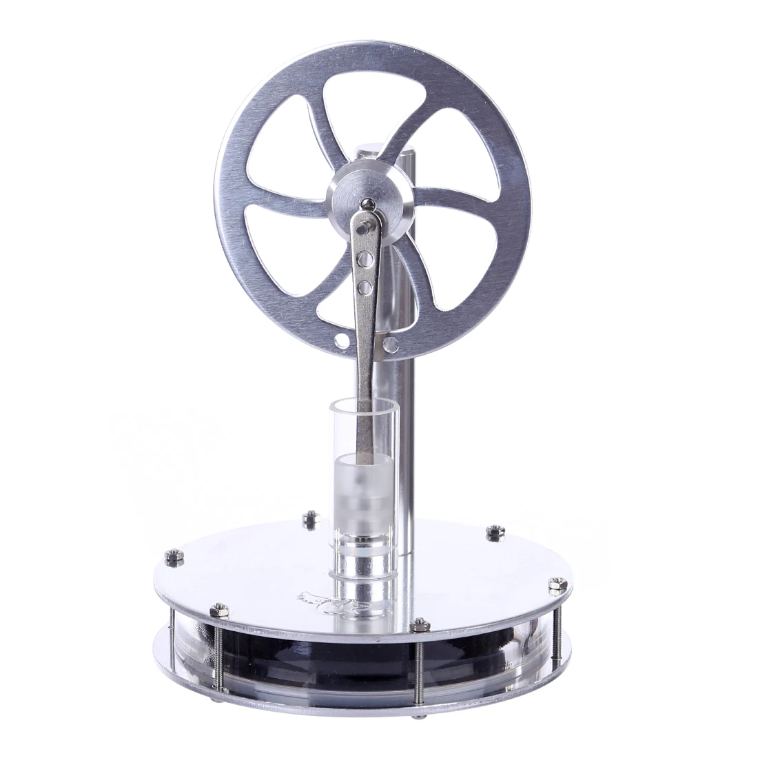 

DIY Magnetic Connection Type Single Link Structure Low Temperature Stirling Engine Stem Steam Model Set