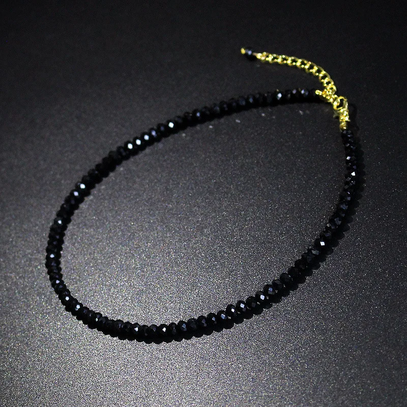 

JCYMONG Beads Stone Short Necklace For Women New Hot Design Black Colorful Fashion Female Choker Necklace Bijoux Femme Ladies