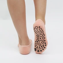 Женские спортивные носки из хлопка для фитнеса, профессиональная полосатая повязка, спортивные носки для йоги, женские танцевальные носки, Тапочки