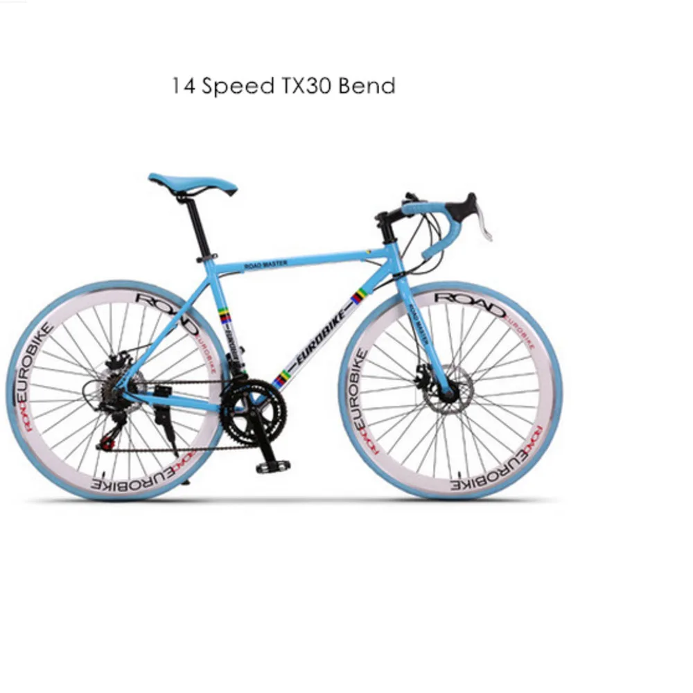 Top New Brand 700c Aluminum Alloy Frame 14/27 Speed Disc Brake Road Bike Outdoor Sport Racing Bicicleta Cycling Break Wind Bicycle 4