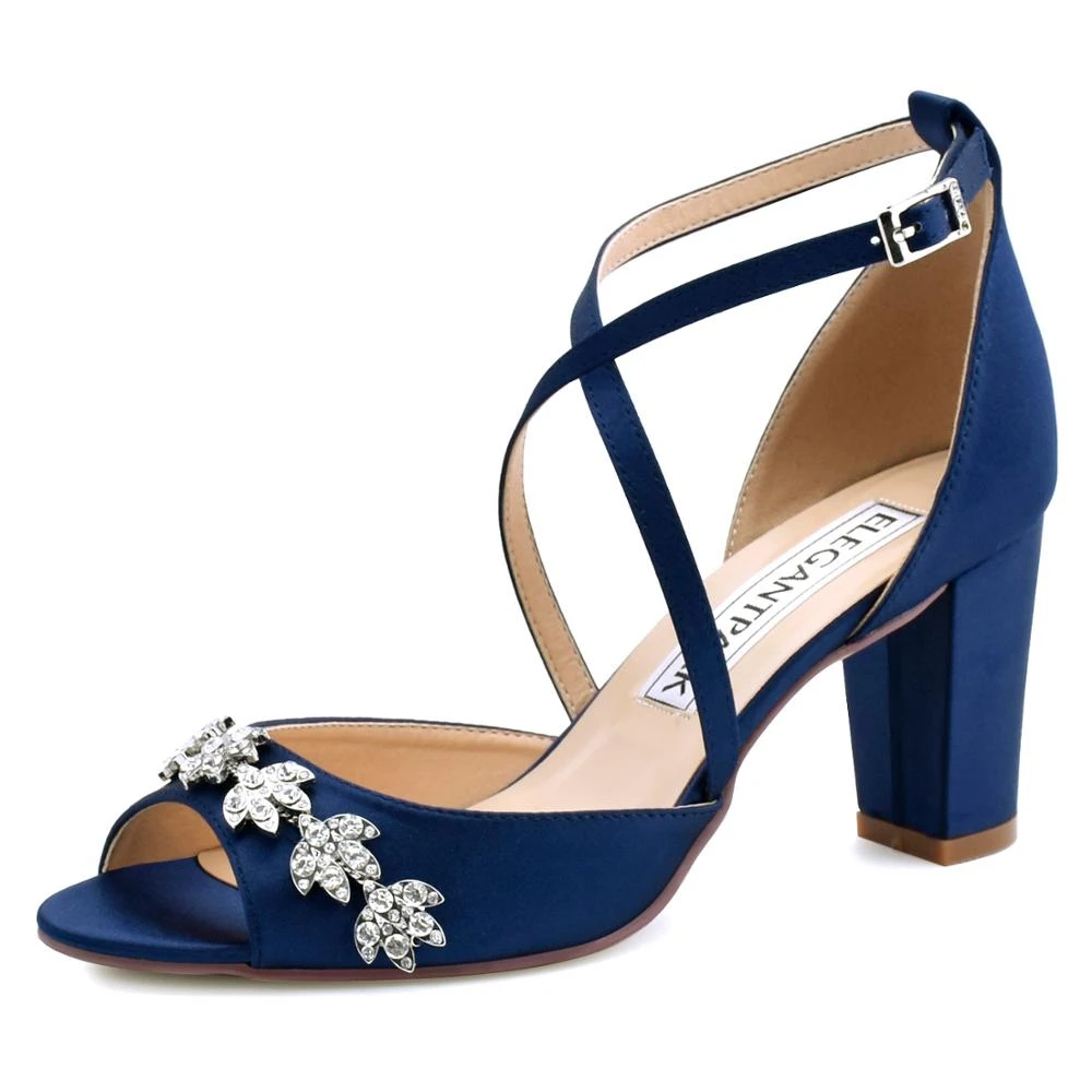 navy blue wedding shoes for bride