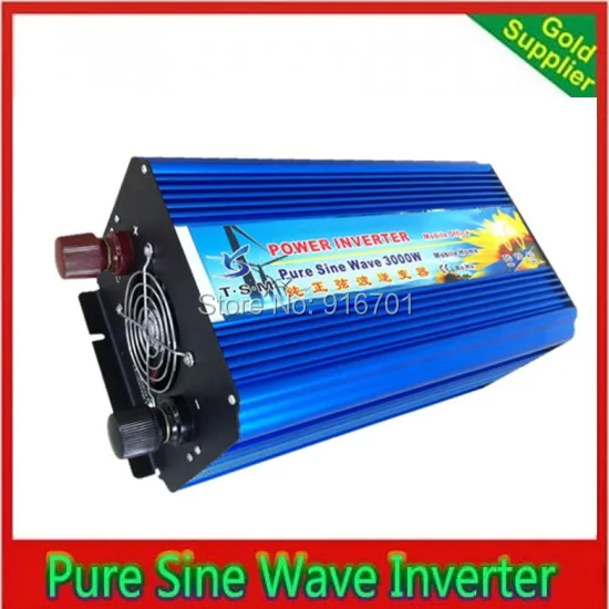 

3000W Pure sinus omvormer Inverter Manufacturer 12/24v DC to 220v AC Off-Gird Pure Sine Wave Inverter 3000W peak 6000W