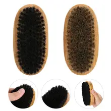 Портативные деревянные мужские щетки для бороды искусственная щетина стрижка усов инструмент для очистки