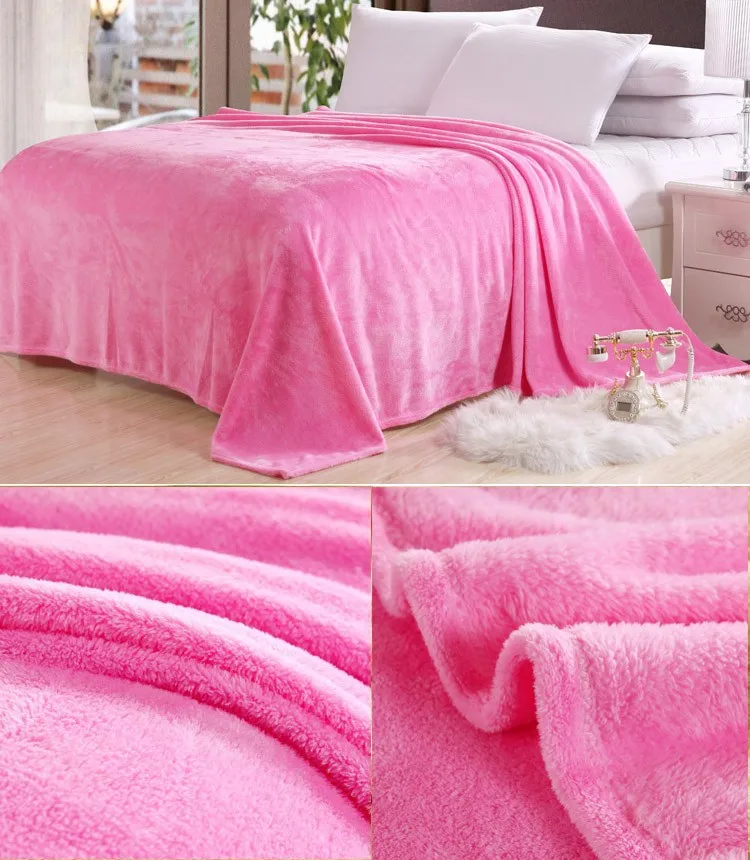 mantas e cobertores cobertor de casal Брендовое постельное белье cobertor Коралловое шерстяное одеяло на кровать 150*200 016