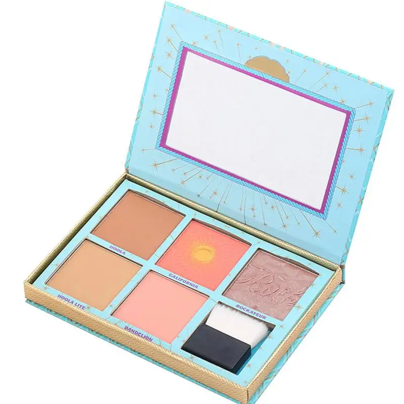 

5Colors Highlighter Makeup Palette Glitter Eyeshadow Pallete Shimmer Illuminating Glow Bronzers Powder Set Cosmetic For Women