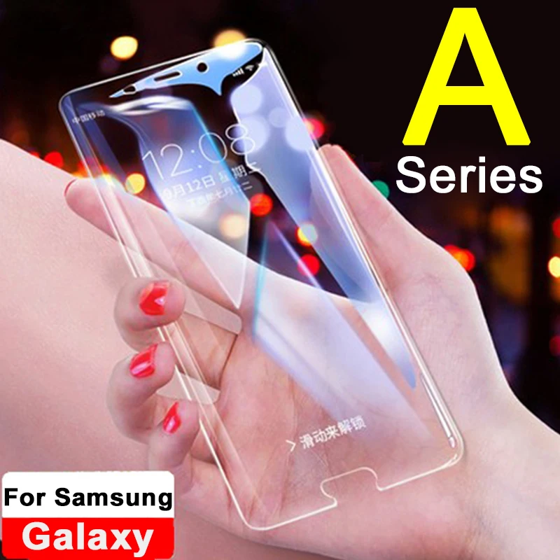 Защитное стекло для samsung A5 2017 защита экрана galaxy a3 a6 a7 a8 plus 2018 2016 закаленное 5a 6a 8a 7a