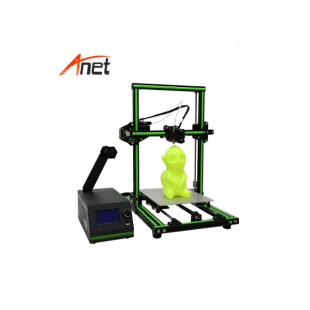 Cheap Anet E10 Elegant Green Aluminum Frame Semi-Assembled 3d Printer 220*270*300mm Build Volume 3d Printer I3 0.1mm Layer Resolution