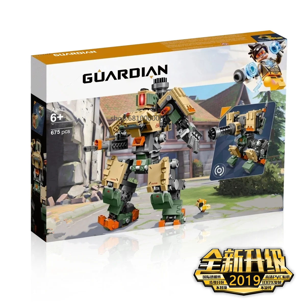 Goedkoop IN Voorraad 2019 Compatibel met legoingery Overwatching 75974 Games Bastion Mecha Set Bouwstenen Bricks Speelgoed voor Kid Gift