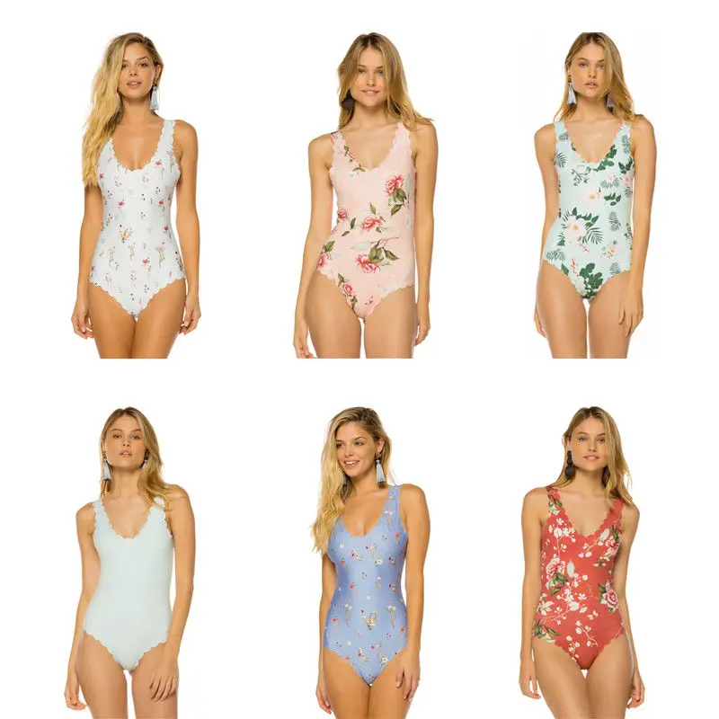 Сексуальный стиль женский цельный пуш-ап мягкий бюстгальтер бикини Монокини Купальники Купальник Пляжная одежда цветочный праздник Мягкие Купальники