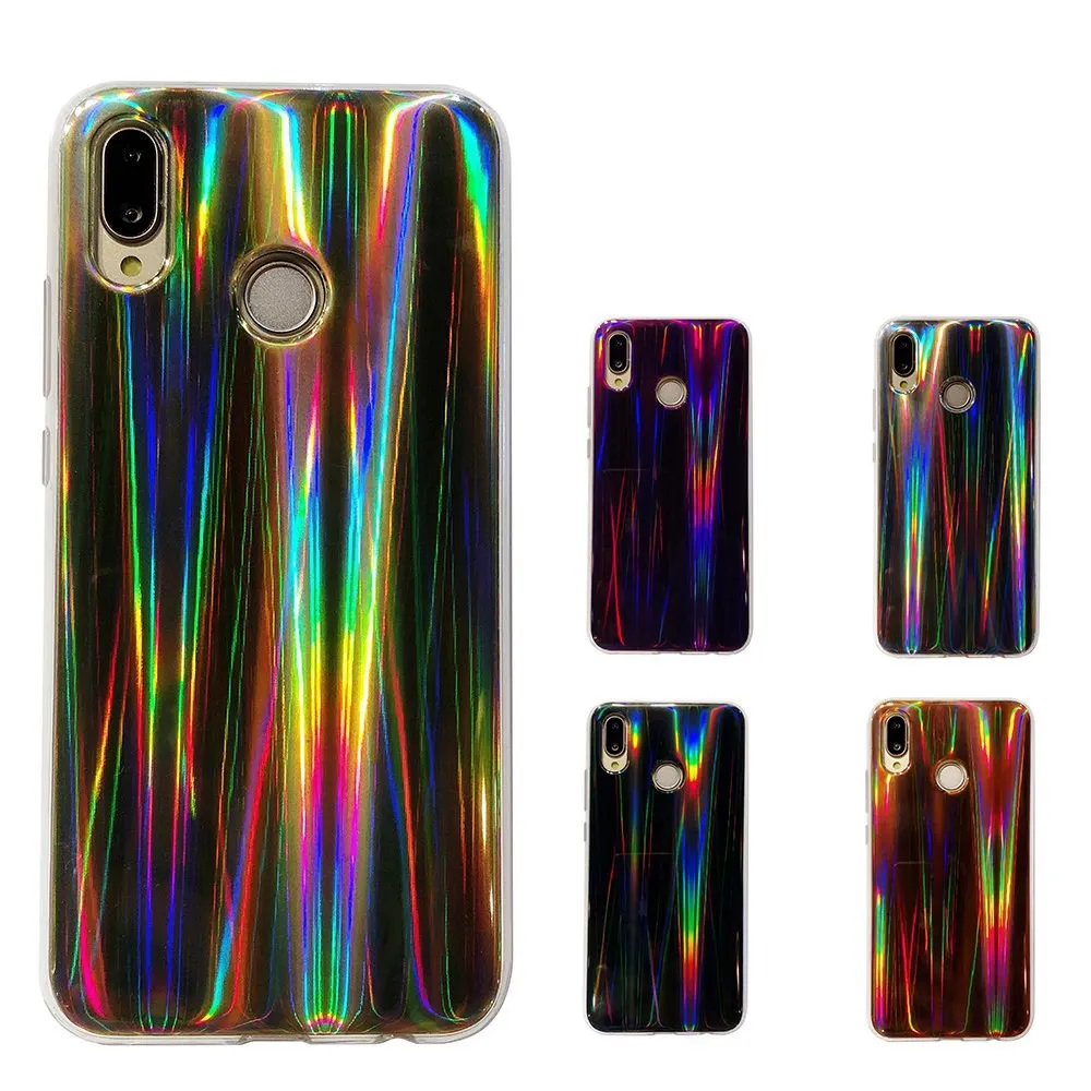 

Laser Case for Huawei Mate 10 20Pro P Smart Case for Huawei P10 P20Lite P20 30 Pro Y9 2019 Cover Glitter Aurora Rainbow Case #4