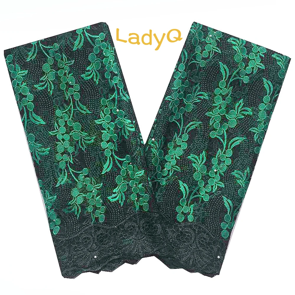 LadyQ королевский синий французский тюль кружевная ткань высокого качества