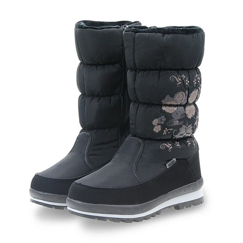 Online GOGC botas de Invierno para mujer botas altas de Invierno para mujer botas de nieve botas de Invierno para mujer botas de tobillo impermeables zapatos planos 9620