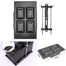 New Car Storage Battery Holder Firm Plastic Stabilized Tray Hold Down Clamp Silver Black комод универсальный hold четырехсекционный англия plastic republic