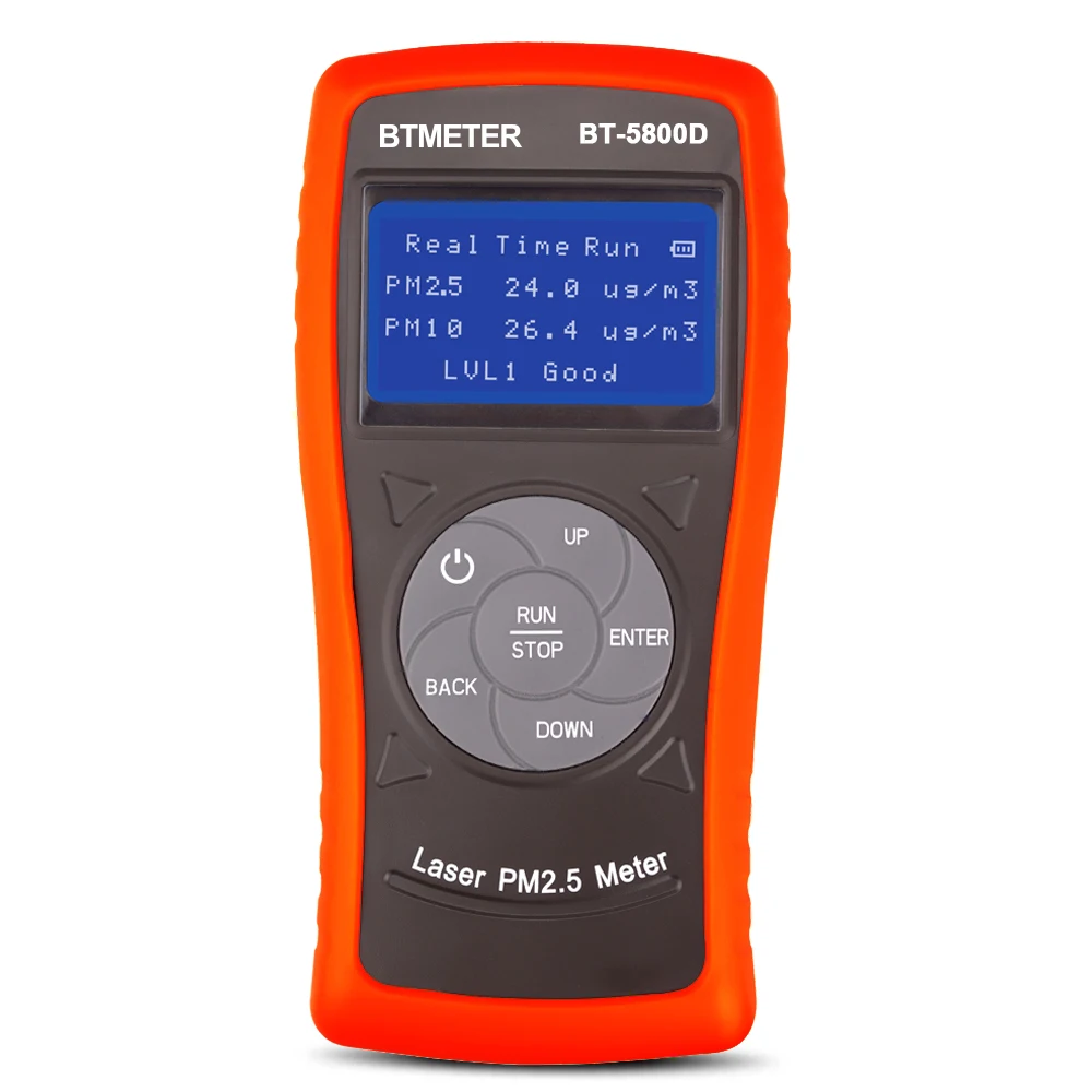 

BTMETER BT-5800D LCD Display PM2.5 Detector Environment Gas Tester/Analyzer Laser PM2.5 Meter for Air Quality Monitoring