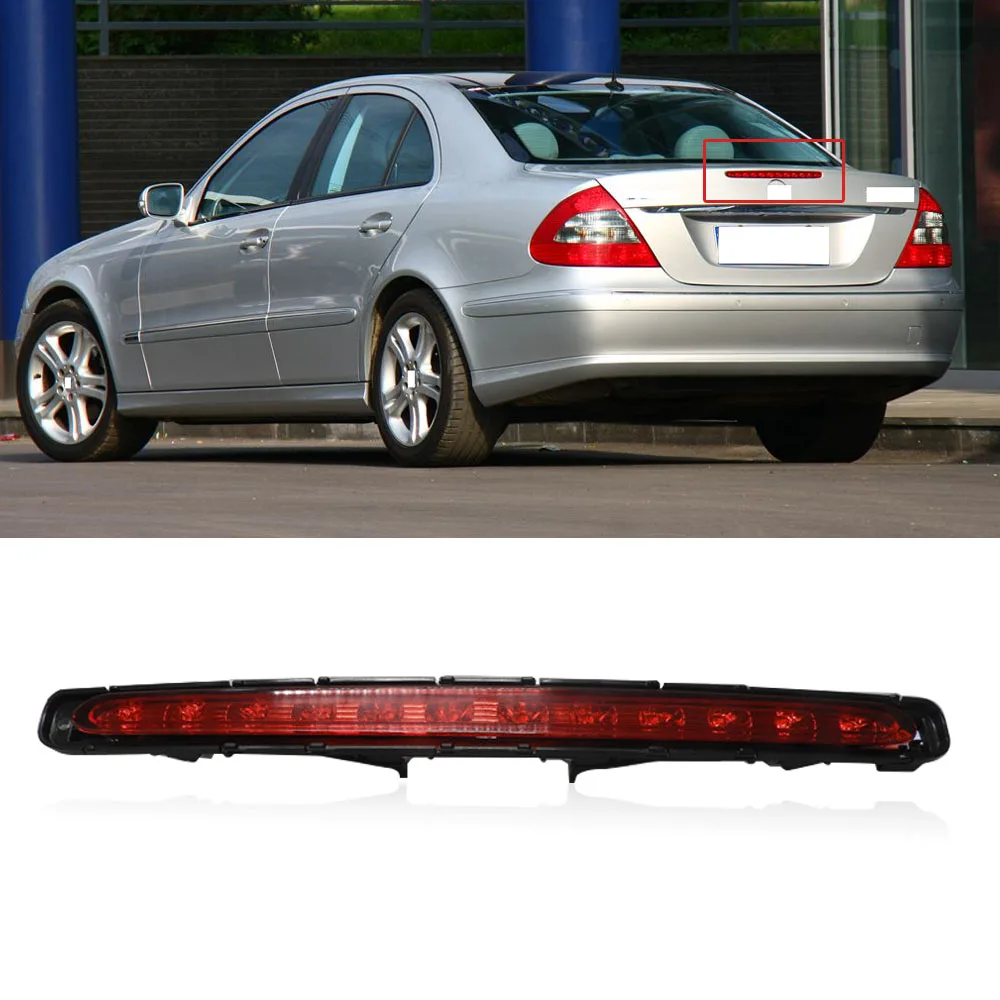 

CAPQX For Mercedes For Benz E-Class W211 2003-2009 Rear High Mount Stop Lamp LED 3rd Third Brake Light Additional Brake Lamp