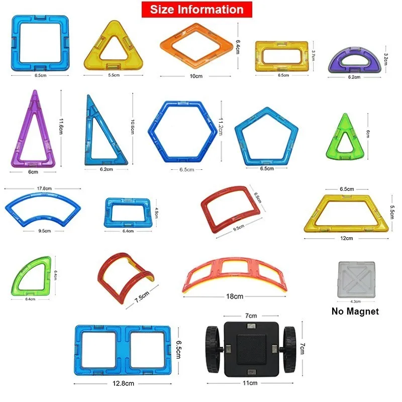 Beste 29 129Pcs Big Size Magnetische Bouwstenen Educatief Speelgoed Magneet Tegels Kit Bouw Designer Voor Kids Magbrother