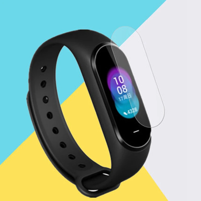 

2 Pieces Protective Film PET for Xiaomi Hey+ Smart Band Screen Protector Anti-fingerprint Anti-scratch High Transparency
