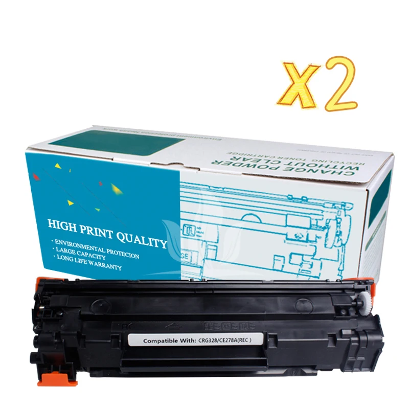 2 шт. CE278A 278A/a 278 совместимый тонер-картридж для HP laserjet pro P1560 1566 1536 1600 1606DN принтера |