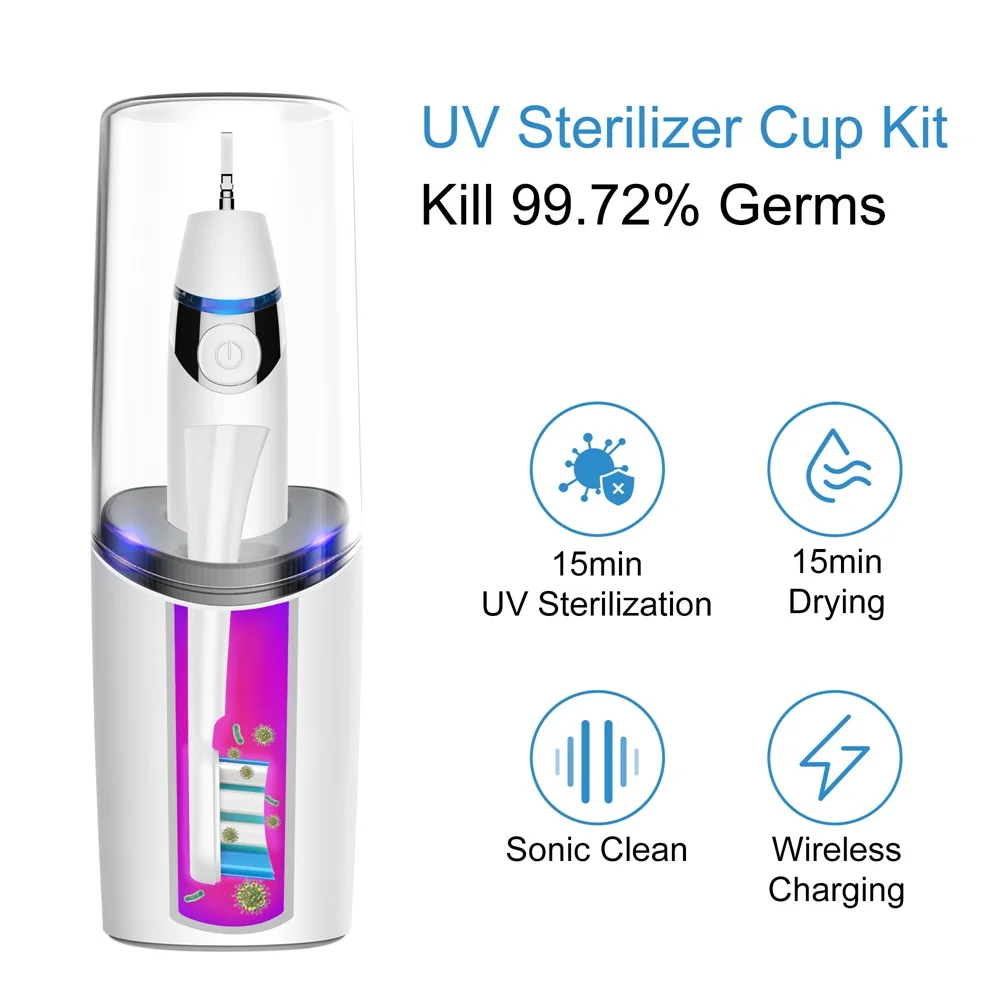 Electric Toothbrush Kit UV Sanitizer Dryer Rinse Cup Portable Adults White Waterproof Sterilization Drying Portable Travel Suit Electric Toothbrush Kit UV Sanitizer Dryer Rinse Cup Portable Adults White Waterproof Sterilization Drying Portable Travel Suit
