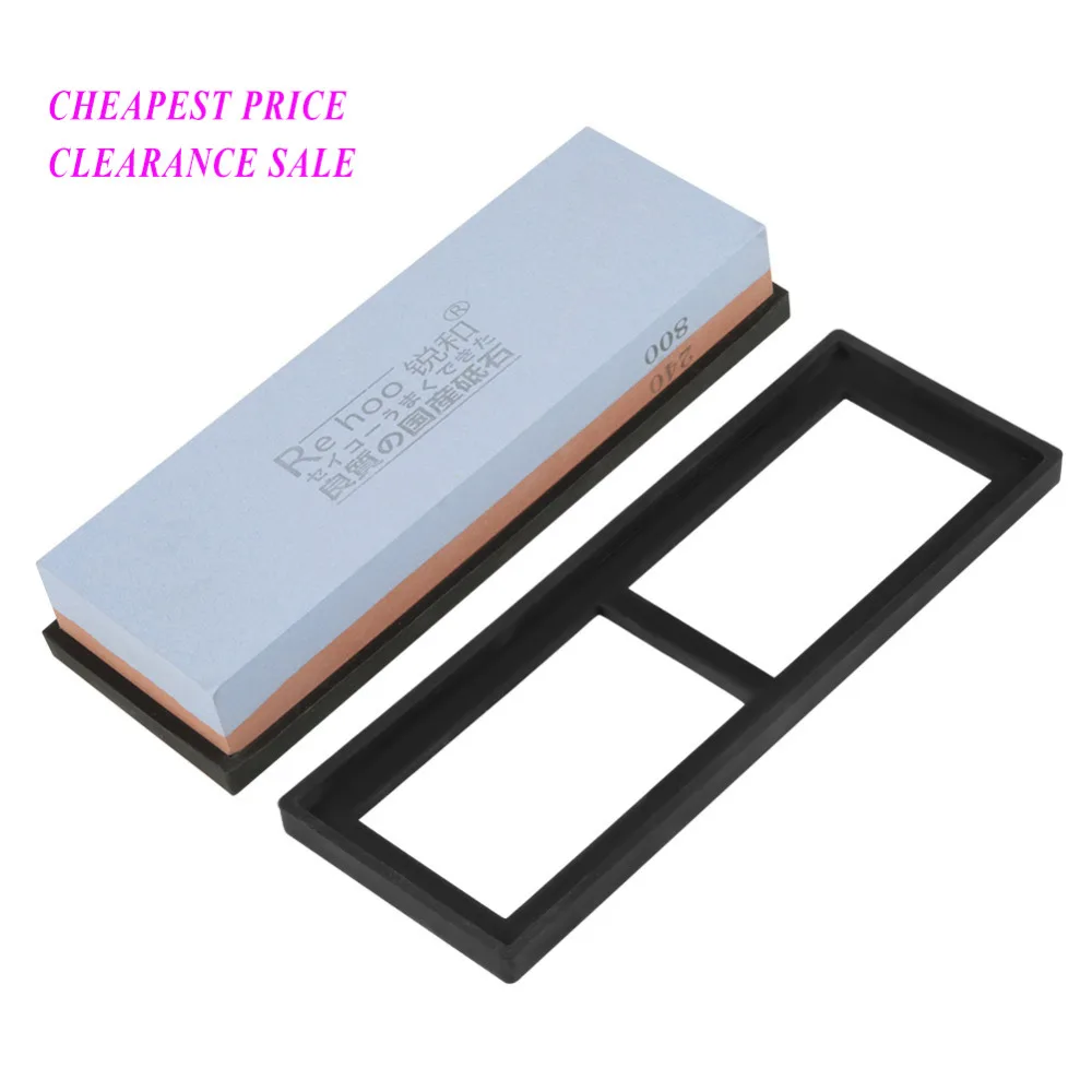 240/800 Grit Double Side Professional Knife Sharpening Stones White Corundum Sharpener Stones