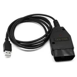 ГФЭ OBD2 USB кабель VAG-COM ККЛ 409,1 Авто сканер инструмент сканирования для Audi VW сиденье черный