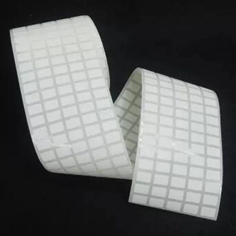 4 ряда Белый самоклеющиеся Sticky Label записываемое Имя Наклейки пустой ярлычок для примечания штрих код для термальность принтер 20 мм x 10 30000 шт