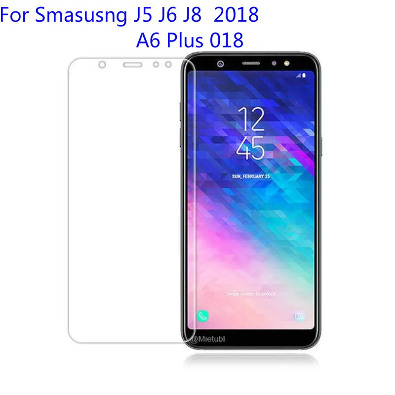 9H для экрана из закаленного стекла Samsung Galaxy J8 J5 2018 A6 плюс Защитная пленка J6 SM J600F