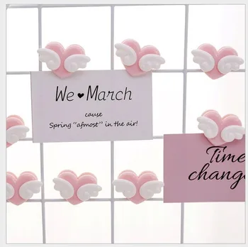 

Japanese Small Fresh Girl Angel wings Clip series Folder Office Stationery and School Supplies 5PCS/Bag